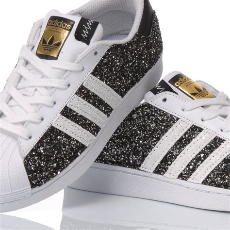 adidas superstar glitzer schwarz günstig|adidas superstar.